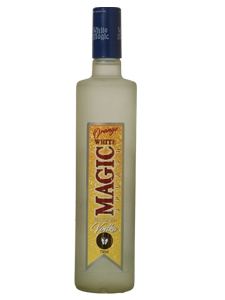 White magic orange vodka splash